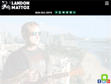 Tablet Screenshot of landonmattox.com